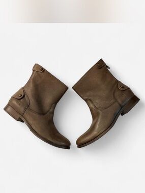 Women's Frye Brown Leather Mid-Calf Boots